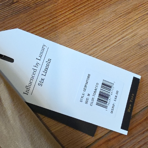 Men's Slim Fit Drawstring Joggers in Tan - Picture 5 of 6